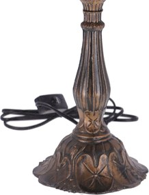 Lampa de masa Tiffany Flower h 45 cm, abajur 30 cm