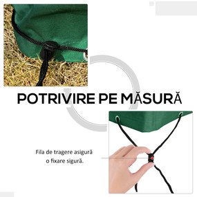 Outsunny Husă pentru Leagăn cu 3 Locuri, Protecție Împotriva Ploii pentru Mobilier de Exterior, 240x133x185 cm, Verde | Aosom Romania