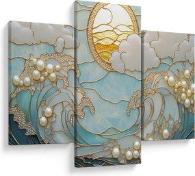 Tablou - Perle 3D în Ocean (90x60 cm)