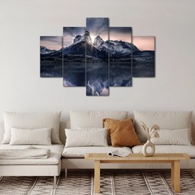 Tablou lacul cu munte (150x105 cm)