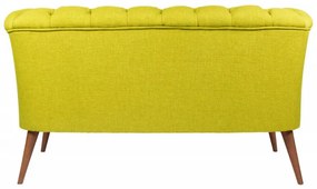 Canapea 2 Locuri, Lemn Solid, West Monroe, Verde Fistic