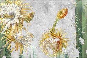 Tablou - Cactuși înfloriți, vintage (90x60 cm)