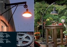 Aplica iluminat exterior din fier forjat design industrial WL 3638