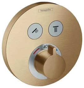Baterie dus termostatata, Hansgrohe, ShowerSelect S, bronz periat