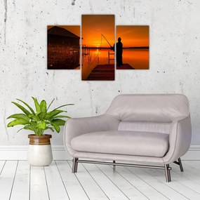 Tablou cu pescar (90x60 cm)
