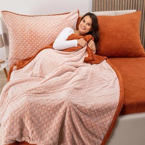 decoDoma Set cu blăniţă POLKA caramel 3 buc
