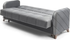 Canapea extensibila cu lada de depozitare living 215x85x90 cm – stofă, roz bordo (trandafiriu)– Roza