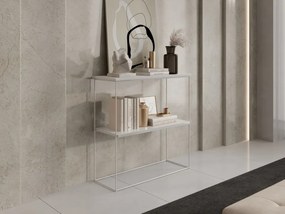 Consolă hol, 80x30x80 cm TONI 1, ADRK Furniture (Culoare: Alb / Sonoma)