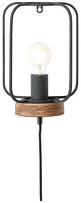 Brilliant - Aplică de perete TOSH 1xE27/52W/230V, finisaj plop