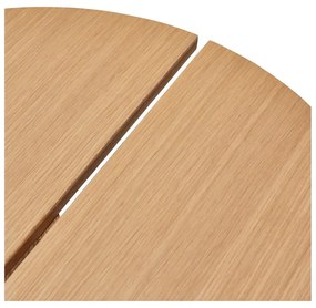 Măsuță auxiliară rotundă cu aspect de lemn de stejar ø 55 cm Dash – Hübsch