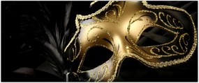 Tablou masca aurie (120x50 cm)