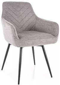 Scaun Servio gri/negru Brego07