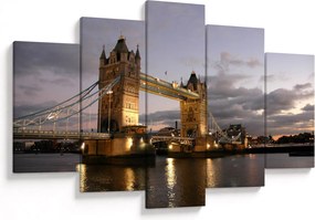 Tablou - Tower Bridge la noapte (150x105 cm)
