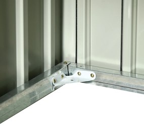 Outsunny Adăpost pentru mașina de tuns iarba robotică, garaj pentru robot, shed din oțel gri | Aosom Romania