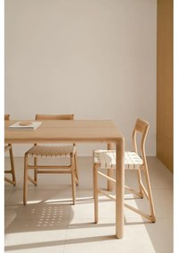 Masă de dining din lemn de stejar 90x200 cm Derven – Gazzda