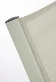 Șezlong de grădină taupe din metal Taylor – Bizzotto