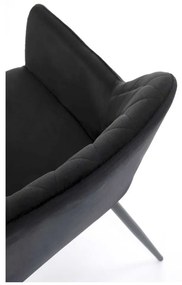 Scaun de bucătărie Kinzie, negru