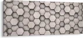 Tablou - Hexagoane design beton (120x50 cm)