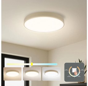 Brilagi - Plafonieră LED POOL, 48W, 230V, 3000/4500/6000K, diametru 40 cm, bej