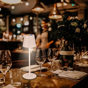 Briloner 7517016 - Lampă de masă LED RGB dimmabilă CILANO 3W/5V IP44 2000 mAh albă