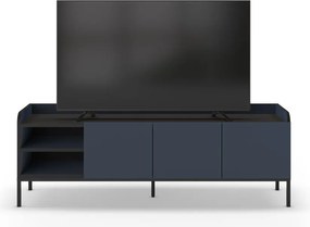 Comodă TV albastră 160x55x42 cm Adara – Marckeric