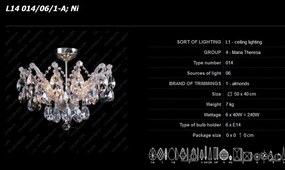 Plafonier cristal Bohemia L14 014/06/1-A