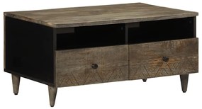 vidaXL Masuta de cafea gri deschis 80x54x40 cm lemn masiv de mango