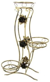 Suport de flori 100x70 cm auriu