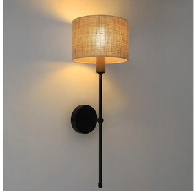 Aplica de perete MADELA 1xE14/40W/230V iută/negru