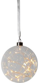 Decorațiune luminoasă de Crăciun albă ø 15 cm Glow – Star Trading
