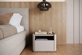 Noptieră Elivo 50 cm cu sertar - cașmir / stejar uleiat