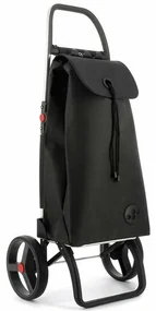 Geantă de cumpărături Rolser I-Max Tweed 2 LogicRSG pe roți, negru