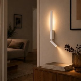 Brilagi - Aplica spot LED de perete VIXON LED/3W/230V + LED/5W, alb, CRI 90