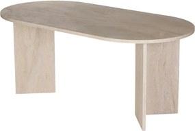 Masa SABLIN, travertin, PAL laminat, 180x90x75 cm
