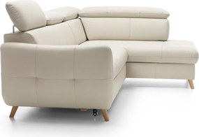 Colțar lemn masiv extensibil Hugo 231×81–96×171 cm - Stânga