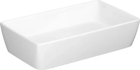 Lavoar pe blat Cersanit City alb lucios 50 cm