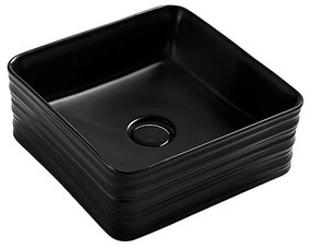 Lavoar pe blat Fluminia My Black Box negru mat 39 cm