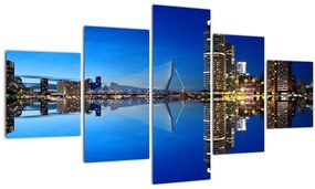 Tablou  - Rotterdam nocturn (125x70 cm), în 40 de alte dimensiuni noi