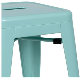 Set de scaune de bar turcoaz 2 buc. din metal (înălțime șezut 61 cm) – Ixia