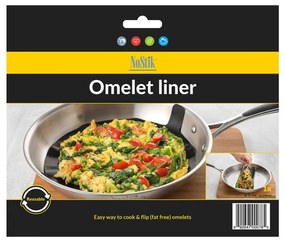 Pad antiaderent pentru tigaie NoStik DDD 430, Diametru 24 cm, Pana la 260°C, Pentru omleta, Reutilizabil, Negru