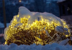 Rețea de lumină diLED - 100 de LED-uri, alb cald