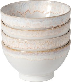 Boluri albe 4 buc. din gresie ø 15 cm Latte – Costa Nova