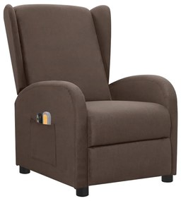 3098945 vidaXL Fotoliu de masaj electric rabatabil, gri taupe, textil