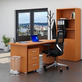 Set mobila birou Visio 2, 160 cm, cires