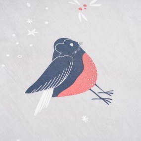4Home Lenjerie de pat din bumbac Winter Robin, 140x 220 cm, 70 x 90 cm, 140 x 220 cm, 70 x 90 cm