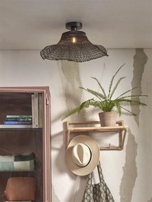 Plafoniera din bambus Ibiza S 50cm, negru