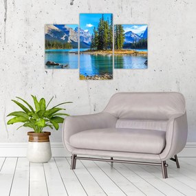 Tablou - Peisaj montan cu râu (90x60 cm)