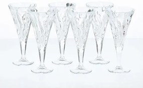 Set 6 pahare de vin din sticla cristalina