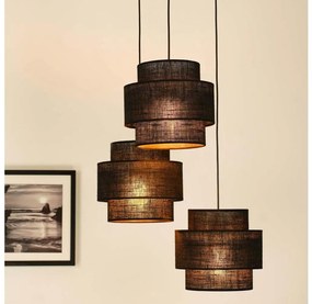 Lustră pe cablu Brilagi SPACE YUTE 3xE27/15W/230V negru