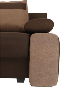 Canapea extensibilă, ciocolatiu/maro deschis, BOLIVIA